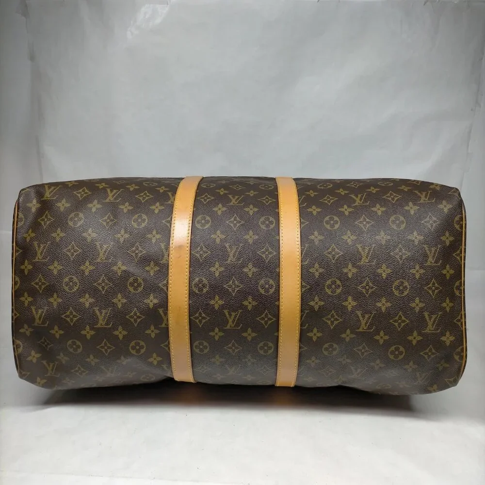 Authentic Louis Vuitton Boston Bag Keepall 55 Brown Monogram mn535-120825 - Picture 5 of 9